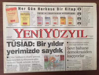 Yeni Yüzyıl Gazetesi 4 Mayıs 1995 - TÜSİAD Göre Ekonomi Bıçak Sırtında GZ10246 - 2