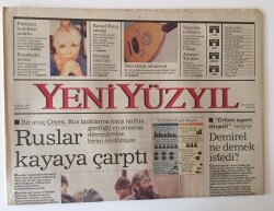 Yeni Yüzyıl Gazetesi 4 Ocak 1995 -Ecevit KKTC, Türkiyeye Bağlı Özerk Bir Cumhuriyet Olsun GZ10975 - 1