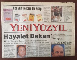Yeni Yüzyıl Gazetesi 8 Mayıs 1995 - Gök Beyaz- Yer Siyah Beşiktaş Taraftarı Erken Şampiyonluğu Gaziantep Maçıyla Kutladı GZ10249 - 1