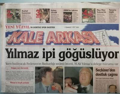 Yeni Yüzyıl Gazetesi Kale Arkası Eki 1 Temmuz 1997 Terimi Sıkıntı Bastı -GZ44738 - 1