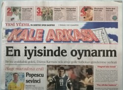 Yeni Yüzyıl Gazetesi Kale Arkası Eki 5 Temmuz 1997 En İyisinde Oynarım -GZ44739 - 1