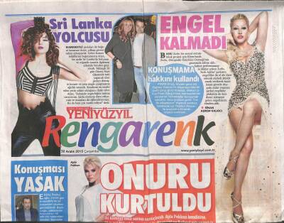 Yeni Yüzyıl Gazetesi Rengarenk Eki 30 Aralık 2015 - Erhan Yazıcıoğlundan Duygusal Veda GZ109656 - 1
