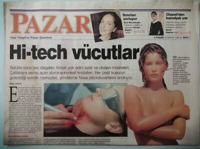Yeni Yüzyıl Pazar Gazetesi 24 Mayıs 1998 Esin Maraşlıoğlu Sınırları Zorlamayı Severim -GZ33432 - 1