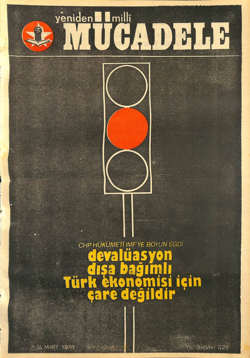 Yeniden Milli Mücadele Gazetesi 7-14 Mart 1978 Sayı:423 - CHP Hükümeti IMF'ye Boyun Eğdi 