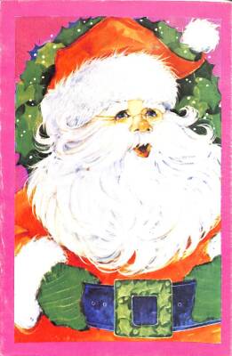 Yeniyıl - Noel Baba Temalı (Açılır Kapaklı) Kartpostal KRT11781 - 1