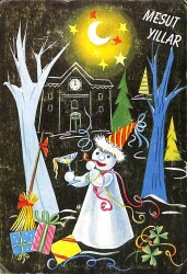 Yeniyıl Temalı Kartpostal KRT11753 - Gökçekoleksiyon