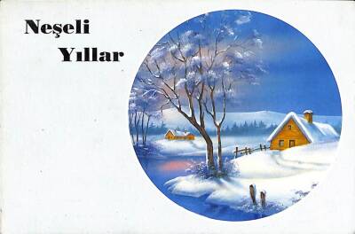 Yeniyıl Temalı Kartpostal KRT11770 - 1