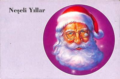 Yeniyıl Temalı Kartpostal KRT11772 - 1