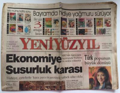 Yeniyüzyıl Gazetesi 19 Nisan 1997 - Ekonomiye Susurluk Karası GZ39081 - 1