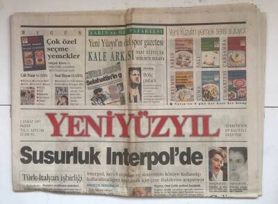Yeniyüzyıl Gazetesi 2 Şubat 1997 - Susurluk İnterpolde GZ7529 - 1