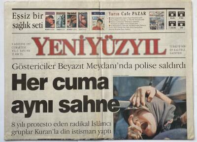 Yeniyüzyıl Gazetesi 9 Ağustos 1997 - Şoför Uyudu 28 Ölü GZ60242 - 1