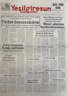 Yeşil Giresun 1 Aralık 1992-Üst Üste 9 Hafta İçte Ve Dışta Galip Gelen Giresunspor a Yan Bakılmıyor GZ25777 - 1
