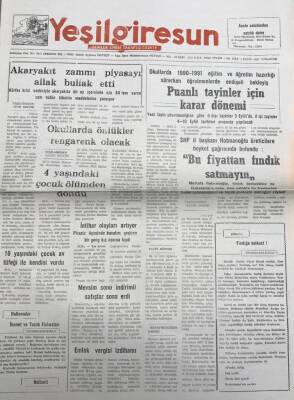 Yeşil Giresun 1 Eylül 1990 -SHP İl Başkanı Hotmanoğlu Üreticilere Boykot Çağrısında Bulundu GZ25816 - 1