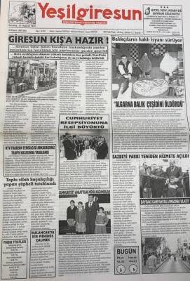 Yeşil Giresun 1 Kasım 2005- Cumhuriyet Resepsiyonuna İlgi Büyüktü GZ25784 - 1