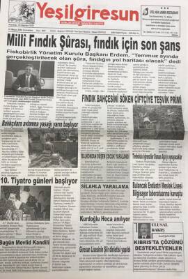 Yeşil Giresun 1 Mayıs 2004 - Fındık Bahçesini Söken Çiftçiye Teşvik Primi GZ25848 - 1