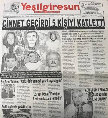 Yeşil Giresun 10 Aralık 2005-Başkan Hurşit Yüksel Çekirdek Yemeyi Yasaklayacağım GZ25708 - 1