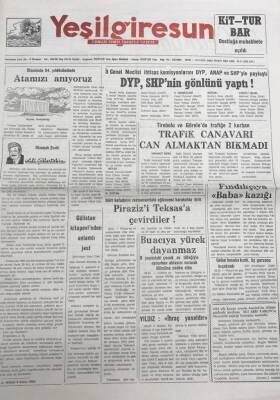 Yeşil Giresun 10 Kasım 1992-Dört Kafadarın Restauranttaki Eğlencesi Karakolda BittiPirazizi Teksasa Çevirdiler GZ25942 - 1