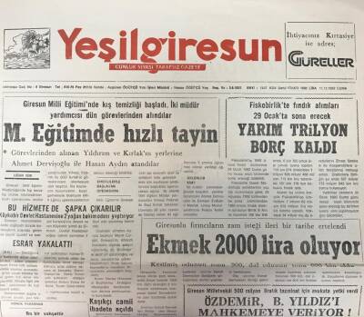Yeşil Giresun 11 Aralık 1992 - Giresun Milletvekili 500 Milyon Liralık Tazminat İçin Avukata İçin Avukata Yetki Verdi GZ25556 - 1
