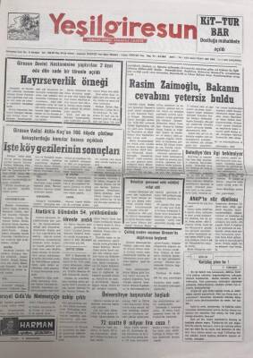Yeşil Giresun 11 Kasım 1992-Çaldağ Maden Suyunun Giresunda Dağıtımına Başlandı GZ25936 - 1