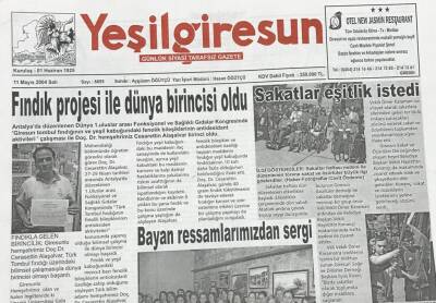 Yeşil Giresun 11 Mayıs 2004 - Fındık Yok Diye İlaçlama Yapmaktan Vazgeçmeyin GZ36072 - 1