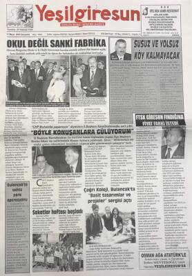 Yeşil Giresun 11 Mayıs 2005 -CHP Muhalefet Yapamıyor Diyenlere İl Başkanı Karaibrahimoğlu Sert ÇıktıBöyle Konuşanlara Gülüyorum GZ25839 - 1