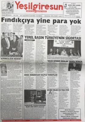 Yeşil Giresun 12 Aralık 2005 -Yerel Basın Türkiye nin Sigortası GZ25810 - 1