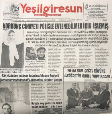 Yeşil Giresun 12 Şubat 2005- Yıl-Ka San Çeğel Köyüne İlköğretim OKulu Yaptıracak GZ25706 - 1