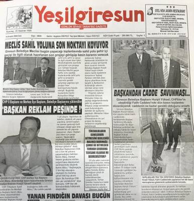 Yeşil Giresun 14 Kasım 2004-Kerim Aksu Başkan Reklam Peşinde GZ25563 - 1