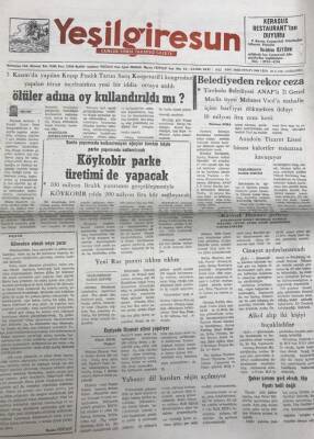 Yeşil Giresun 15 Kasım 1991-Yapımına Giresun Belediyesi 30 Milyon Lira Harcadı Yeni Rus Pazarı Hazır GZ25896 - 1