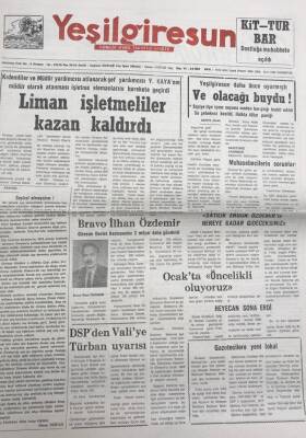 Yeşil Giresun 16 Kasım 1992-Anaplı İl Başkanı Bahtiyar Yıldız Koalisyon Ortaklarına Böyle SorduSatılık Ergun Özdemir le Nereye Kadar Gideceksiniz GZ25945 - 1