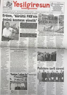 Yeşil Giresun 16 Temmuz 2005 -Akpli Fatih Han Ünal Fındığı İyi Değerlendirmek İçin Yerel Ve Hükümet Bazında Çalışıyoruz GZ25831 - 1