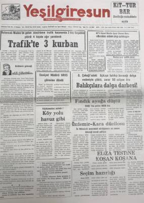 Yeşil Giresun 17 Kasım 1992-Eliza Testine Koşan Koşana GZ25946 - 1