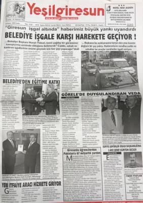 Yeşil Giresun 18 Kasım 2005 - Asbaşkan Aykut Gezmişin İstifasından Sonraki Gelişmeİstanbul Kanadı Yöneticileri de İstifa Etti GZ25805 - 1