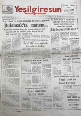 Yeşil Giresun 2 Aralık 1991-Giresunspor Lideri Çelmeledi GZ25898 - 1