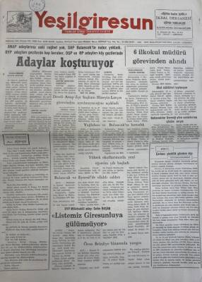 Yeşil Giresun 2 Eylül 1991- Dereli Anap İlçe Başkanı Hüseyin Larçın Görevinden Ayrılmayacağını Açıkladı GZ25768 - 1