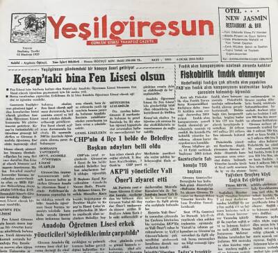 Yeşil Giresun 2 Haziran 1925 -Fiskobirlik Fındık Alamıyor GZ25561 - 1