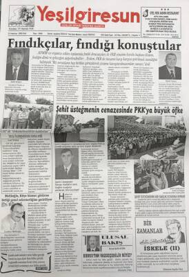 Yeşil Giresun 21 Haziran 2005-Şehit Üsteğmenin Cenazesinde Pkkya Büyük Öfke GZ25794 - 1
