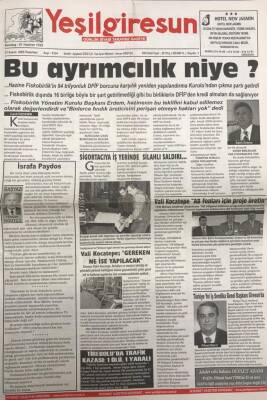 Yeşil Giresun 21 Kasım 2005-Türk -İş Genel Başkanı Kılıç Askeri Ücreti Yaşanabilir Hale Getirmeliyiz GZ25870 - 1