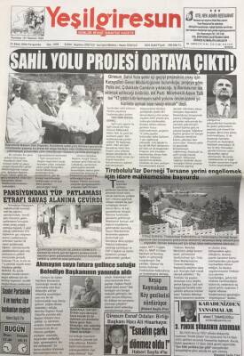 Yeşil Giresun 21 Temmuz 2004 -Giresun Esnaf Odaları Birliği Başkanı Hacı Ali HisarkayaEsnafın Çarkı Dönmez Oldu GZ25832 - 1