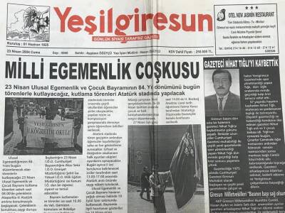 Yeşil Giresun 23 Nisan 2004 -Vali Öner Dönüyor GZ36060 - 1
