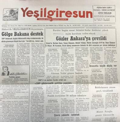 Yeşil Giresun 24 Eylül 1991-Giresun Valisi Göreve Başladı Reşat Akkaya GZ25570 - 1