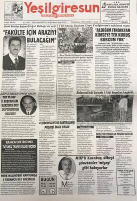 Yeşil Giresun 25 Ekim 2005 - Mhpli Mahmut Karakuş Ülkeyi Yönetenler Miyop Gibi Bakıyorlar GZ25833 - 1