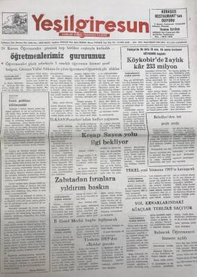 Yeşil Giresun 25 Kasım 1991-Türkiyede İlk Defa 18 mm. lik Sunta Üretimini Köykobir Başlattı GZ25888 - 1