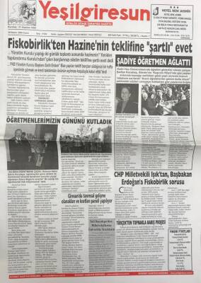 Yeşil Giresun 25 Kasım 2005 -Anavatan Partisi AKP Hükümeti Fındığa Ve Giresuna İhanet Etti GZ25809 - 1