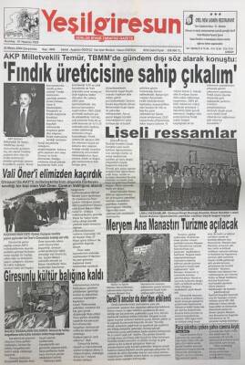 Yeşil Giresun 26 Mayıs 2004- Meryem Ana Manastırı Turizme Açılacak GZ25924 - 1