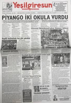 Yeşil Giresun 27 Haziran 2005-Çiftçilerimize Müjde Fındıkta Don OlayıKader Olmaktan Çıktı GZ25916 - 1