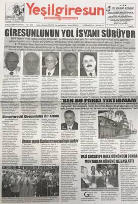 Yeşil Giresun 27 Kasım 2004 -Giresunlunun Yol İsyanı Sürüyor GZ25800 - 1