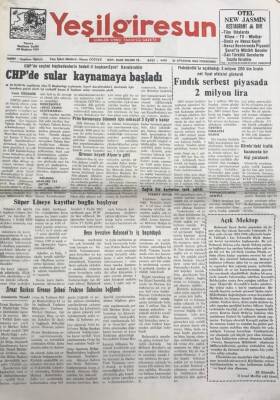 Yeşil Giresun 28 Ağustos 2003-Fiskobirlikin Açıkladığı 2 Milyon 200 Bin Liralık Net Fiyat Etkisini Gösterdi GZ25937 - 1