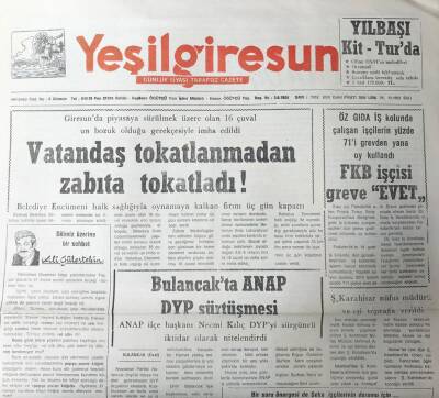 Yeşil Giresun 29 Aralık 1992-Üretici Yeni Yıl Müjdesi Bekliyor GZ25580 - 1