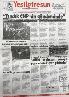 Yeşil Giresun 29 Kasım 2005 -Anavatanlı Eşgünoğlu ndan Belediyeye TepkiMillet Arabasını Nereye Park Edecek Yer Gösterin GZ25803 - 1
